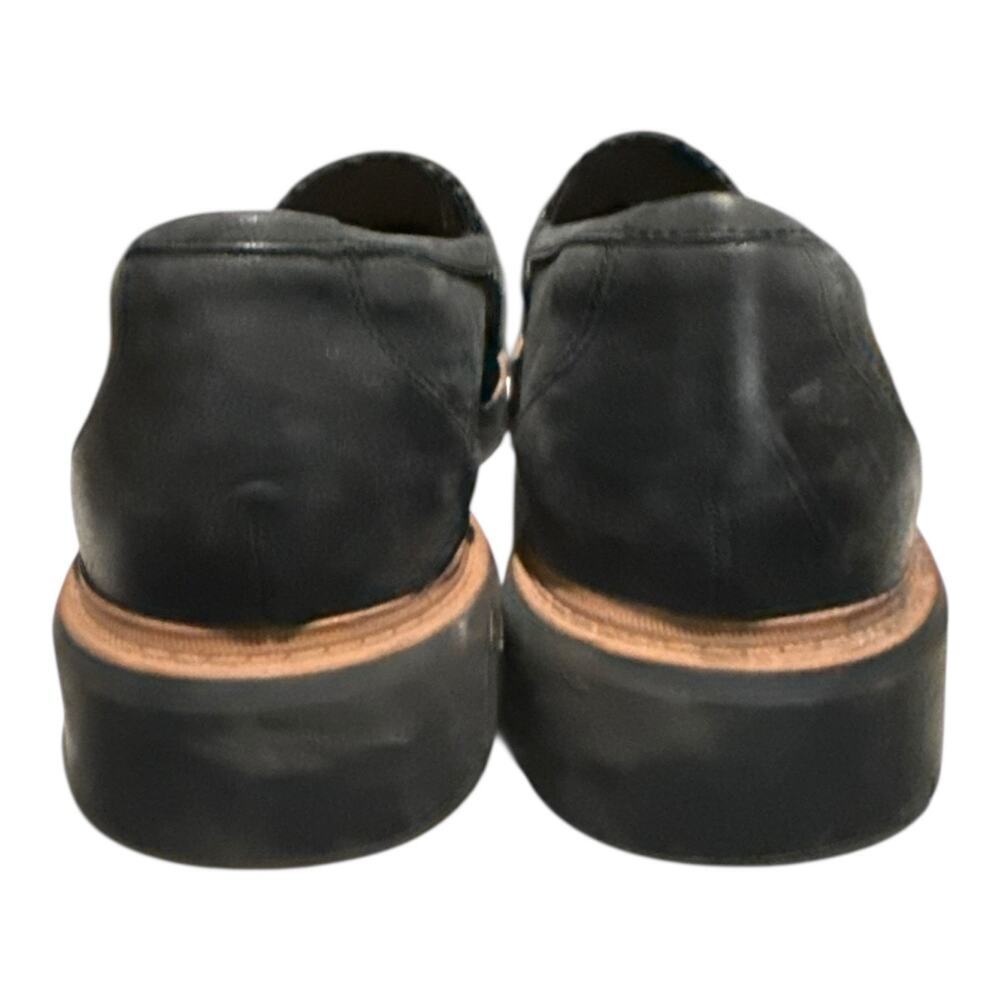 Clarks Westlynn Bella Loafers Women's 8.5 M Black Leather Comfort Slip On Lug - Picture 6 of 9